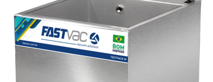 Câmara de vácuo para testes de estanqueidade em embalagens